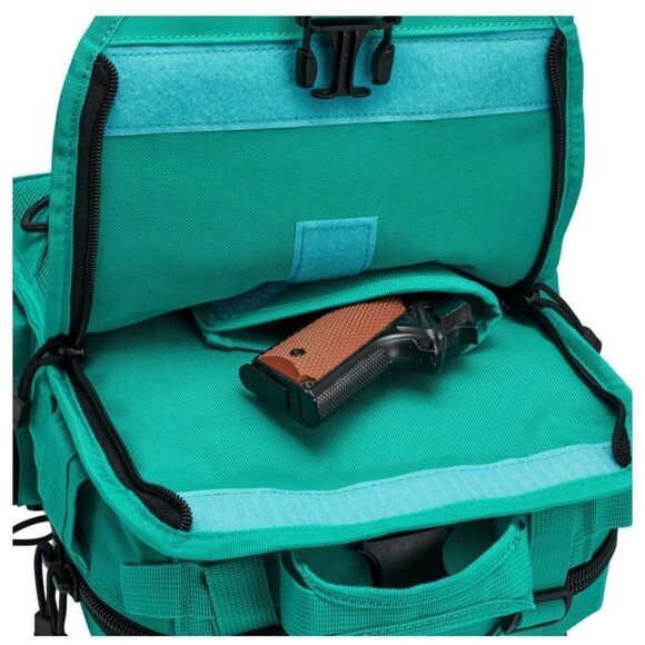 Tactical EDC Sling Bag Backpack with Pistol Holster Military Shoulder Backpack - Picture 5 of 13